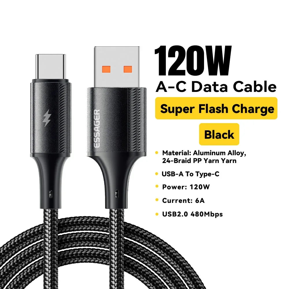 Essager 120W 6A Fast Charging Cable - ShopHub