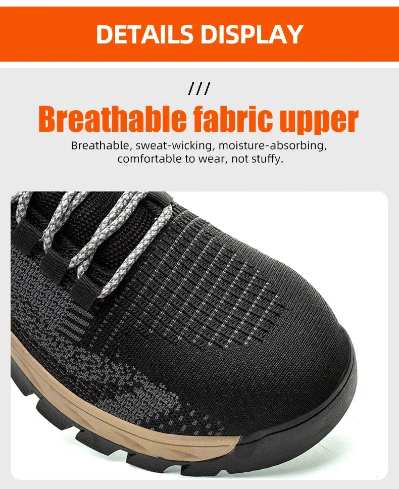 Unisex Indestructible Non-Slip Work Shoes With Steel Toes - ShopHub