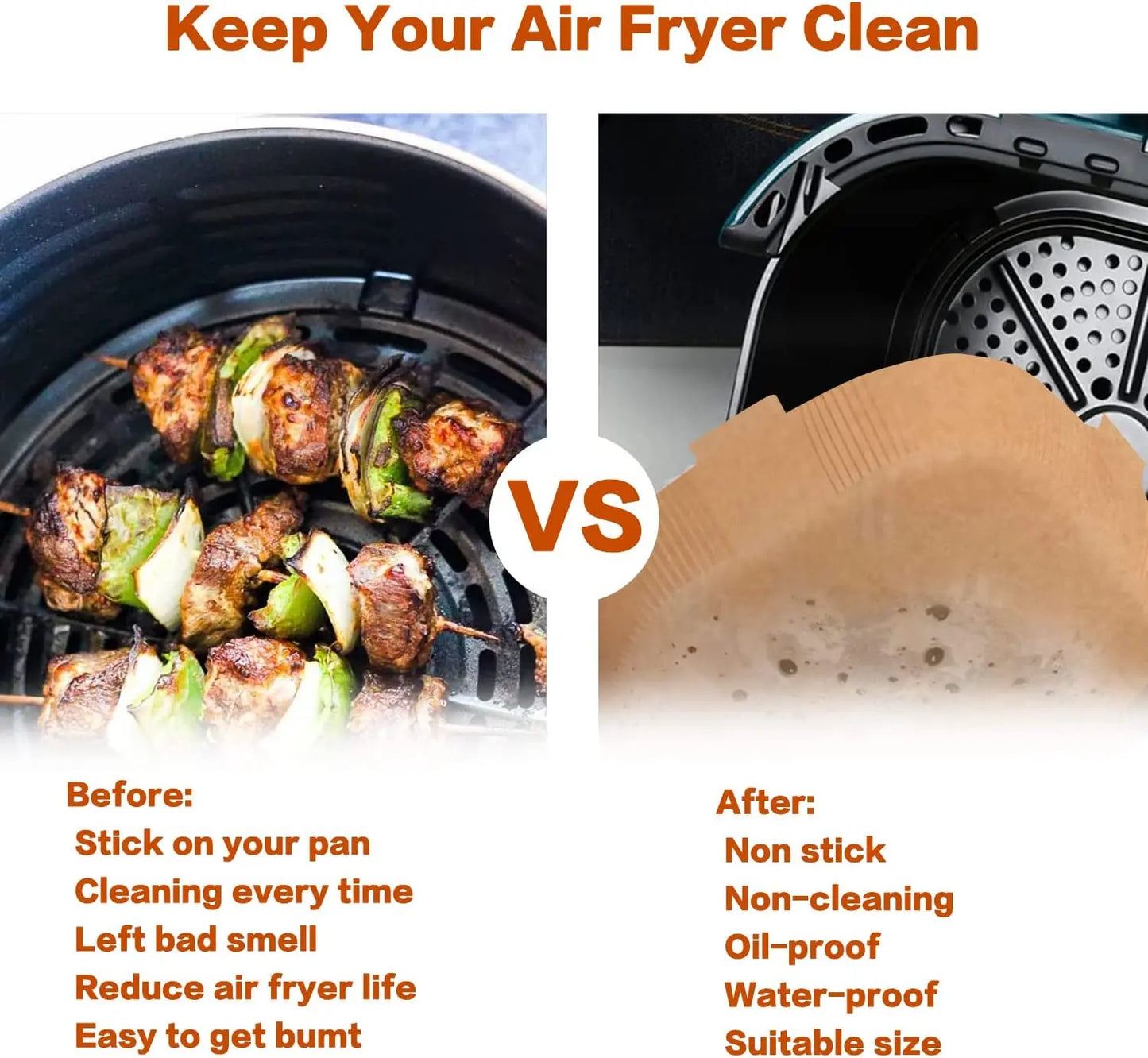 Air Fryer Disposable Baking Paper Liner