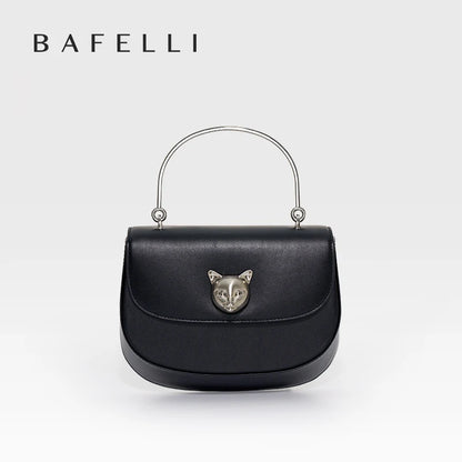 BAFELLI 2026 NEW WOMEN'S HANDBAG CAT EVENING PURSE LUXURY BRAND DESIGNER STYLE FASHION CASUAL CROSSBODAY LEATHER STYLISH
