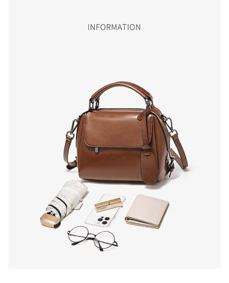 FOXER Split Leather Women's Handbag