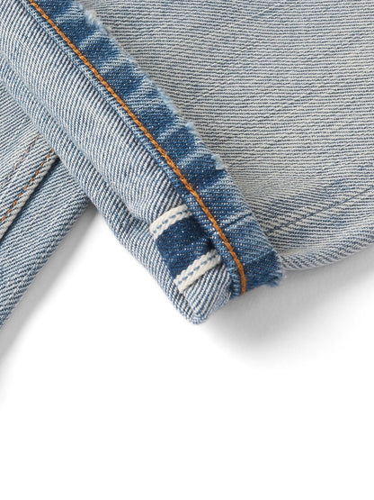SIMWOOD High Standard 2026 Autumn New Loose Straight 14.3oz Selvedge Denim Jeans Men's Retro Washed Ripped Pants Vintage Trouser