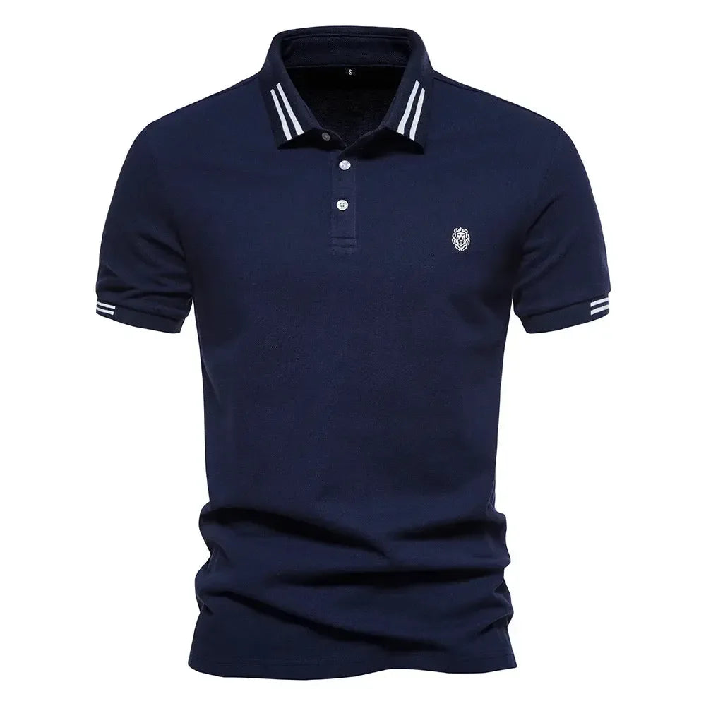 AIOPESON Men's Cotton Polos - ShopHub