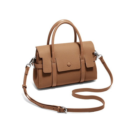 FOXER Retro Luxury Top-handle Bag for Women Genuine Leather Laies Shoulder Bag Female Crossbody Handbag Work Purse 2026 New