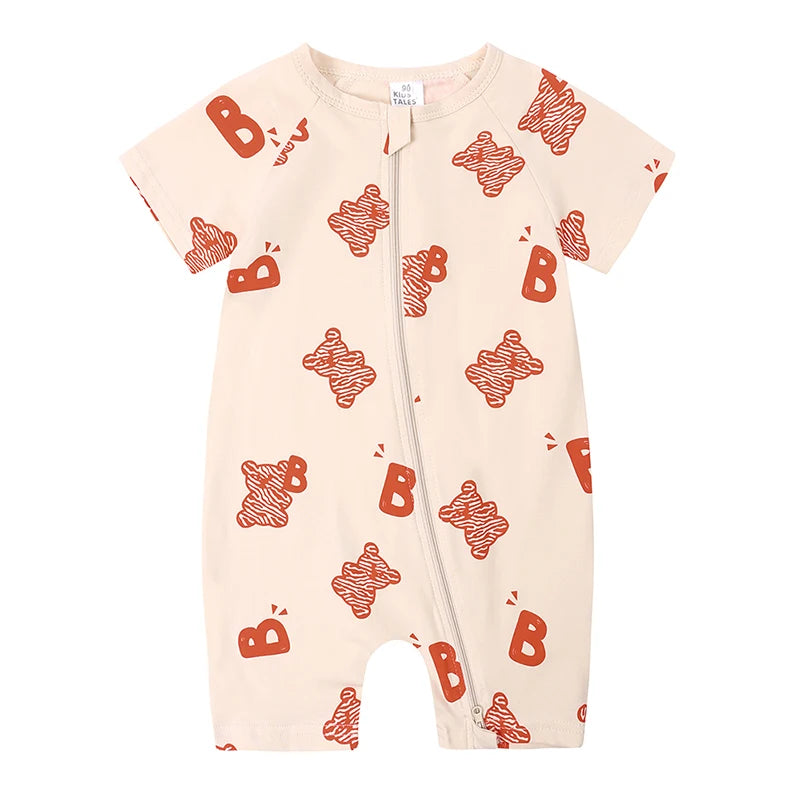Kids Tales Sunshine Stories Cotton-Blend Printed Romper