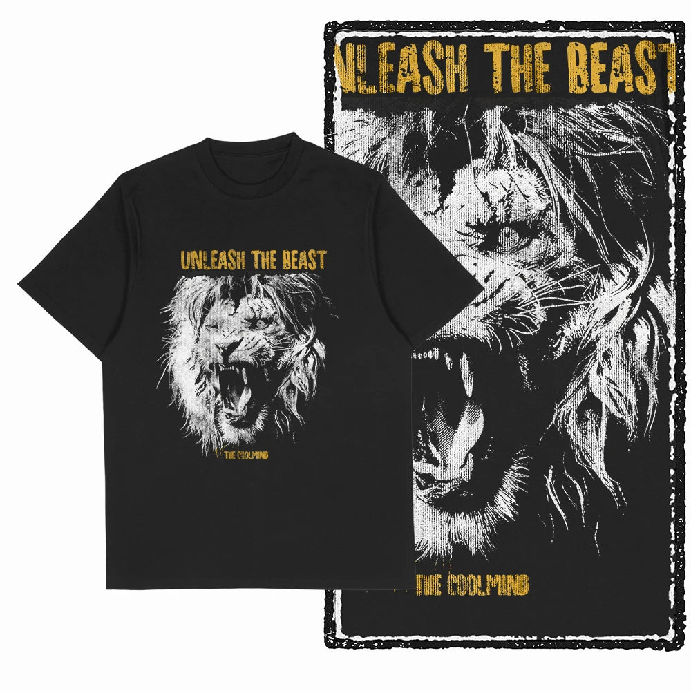 COOLMIND MAV Lion Graphic Cotton Tee