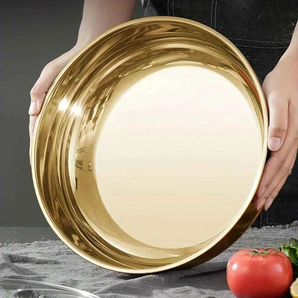 Commercial-Grade Stainless Mixing Bowls - Rustproof Non-Slip Base Dishwasher Safe for Dough/Food Prep/Soups