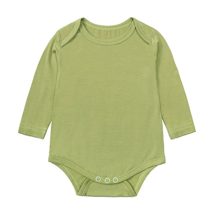 Kids Tales Little Calm Bamboo-Blend Long-Sleeve Baby Romper