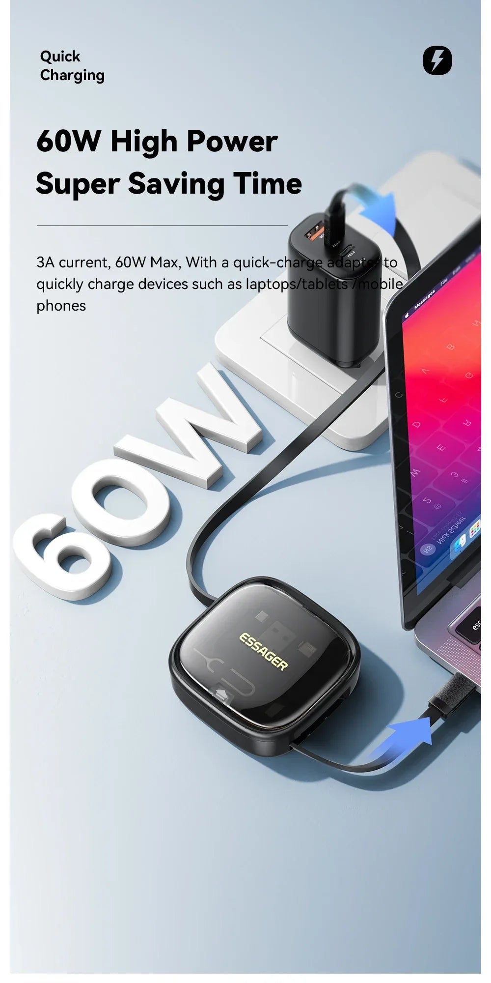 Essager USB C to Type C Cable - ShopHub