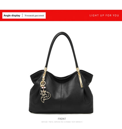 FOXER Women's Shoulder Bag — Genuine Leather Elegance for Every Day