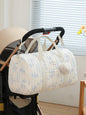 Newborn Baby Care Diaper Bag Mummy Shoulder Bag Embroidery Quilted Stroller Diaper Storage Organizer Large Handbags