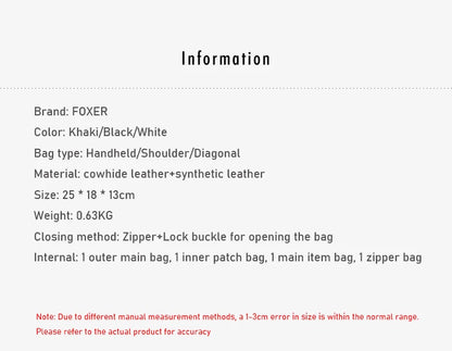 FOXER Brand Genuine Leather Women's Handbag 2026 Fashion Female Bucket Bag Luxury Design Shoulder Bag Versatile Crossbody Purse