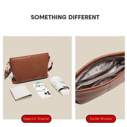 FOXER Lady's Shoulder Bag Cowhide Leather 2026 New Cross Body Bag Commute Work Handbag Casual Cellphone Purse