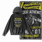 Off-Grid Adventure Graphic Acid-Washed Black Hoodie