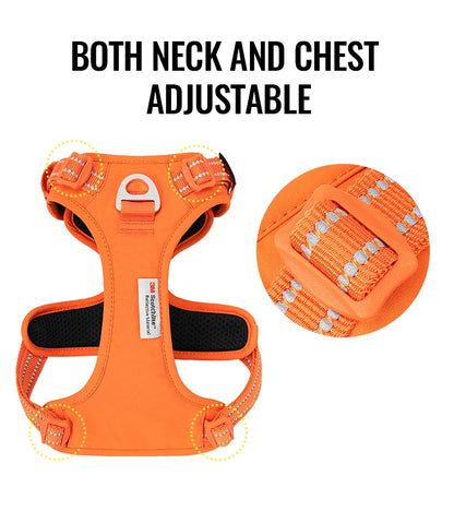 TRUE LOVE Pet Harness No Pull Nylon Reflective Dog Harness Adjustable Comfortable Control Step-in Brilliant Truelove TLH5654