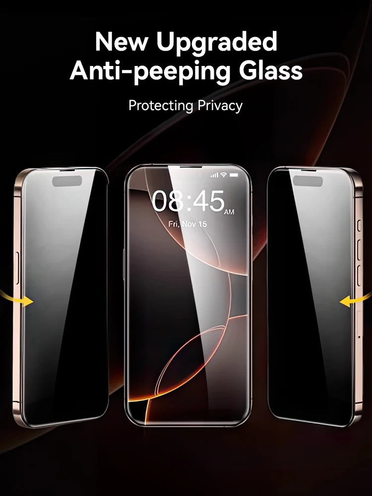 Joyroom Anti-Spy Glass Privacy Screen Protectors For iPhone 18 & 17