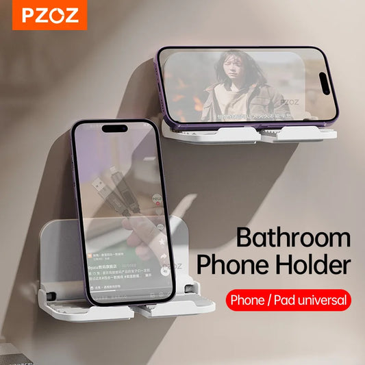 PZOZ FoldAway Wall-Mounted Phone & Tablet Holder