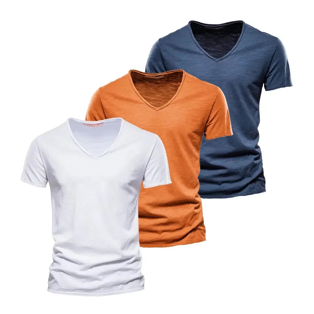 AIOPESON 3 Pack of 100% Cotton Men's T-Shirts - ShopHub