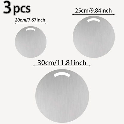 3PCS Stainless Steel Chopping Board
