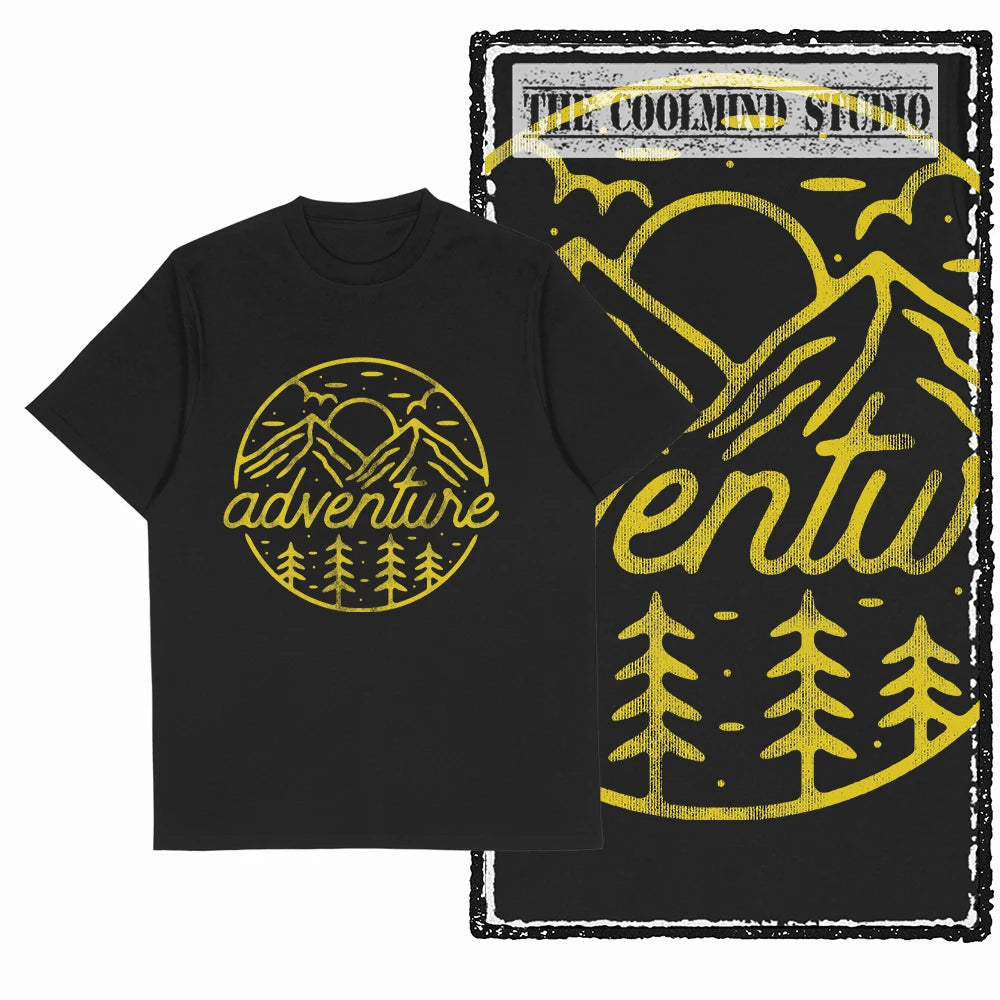 COOLMIND Cosmic Focus Graphic Cotton T-Shirt | Streetwear