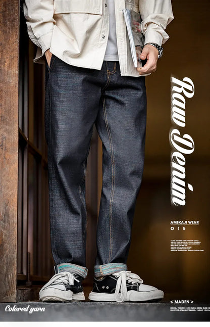 Maden Vintage 13.5oz Heavyweight Coloured Selvedge Raw Denim Jeans