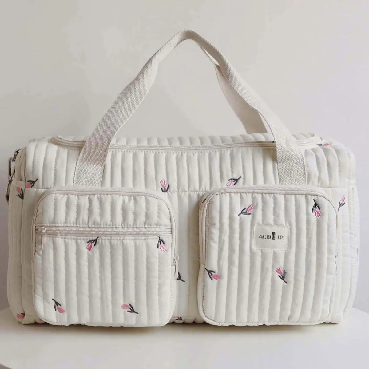 Tiny Trails Embroidered Nappy Tote Bag