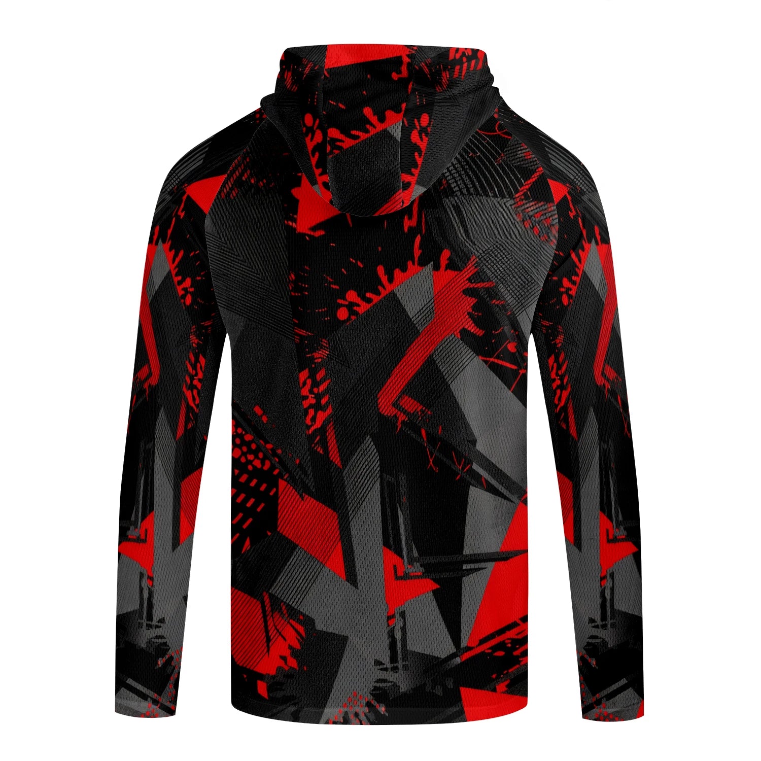 Men's Long Sleeve Fishing Shirt with Hoodie