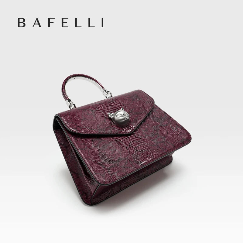 BAFELLI Floral Leather Business Doctor Bag in Pine Forest