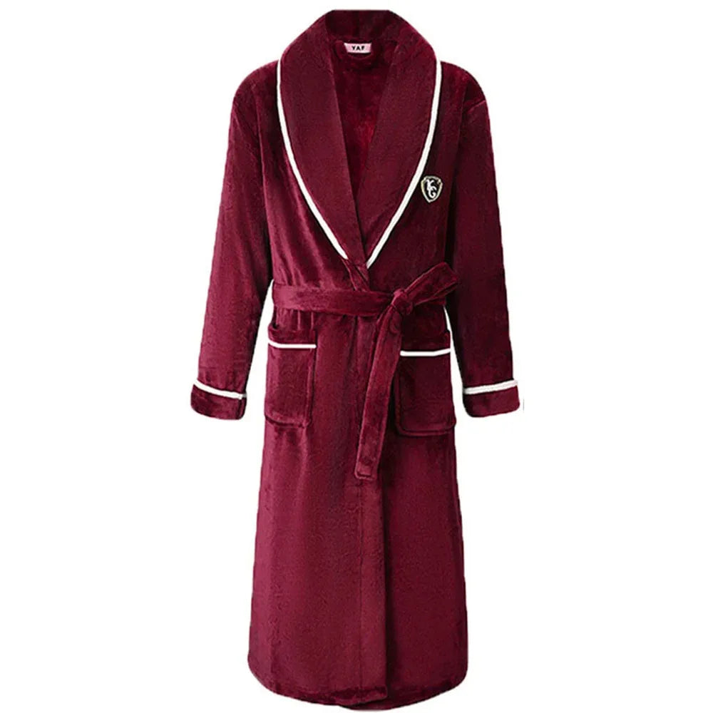 Plus Size Flannel Men’s Robes - ShopHub