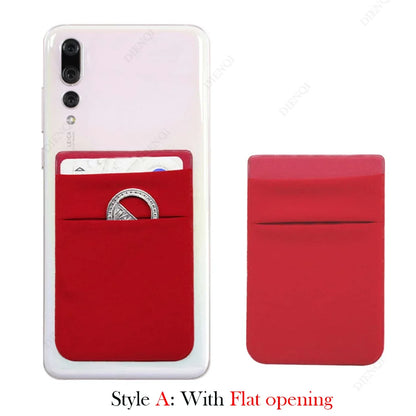 Mobile Phone Card Holders Phone Wallet Stick on Card Holder for Phone Case Adhesive Sticker Cell Phone Wallet Credit Cardholder