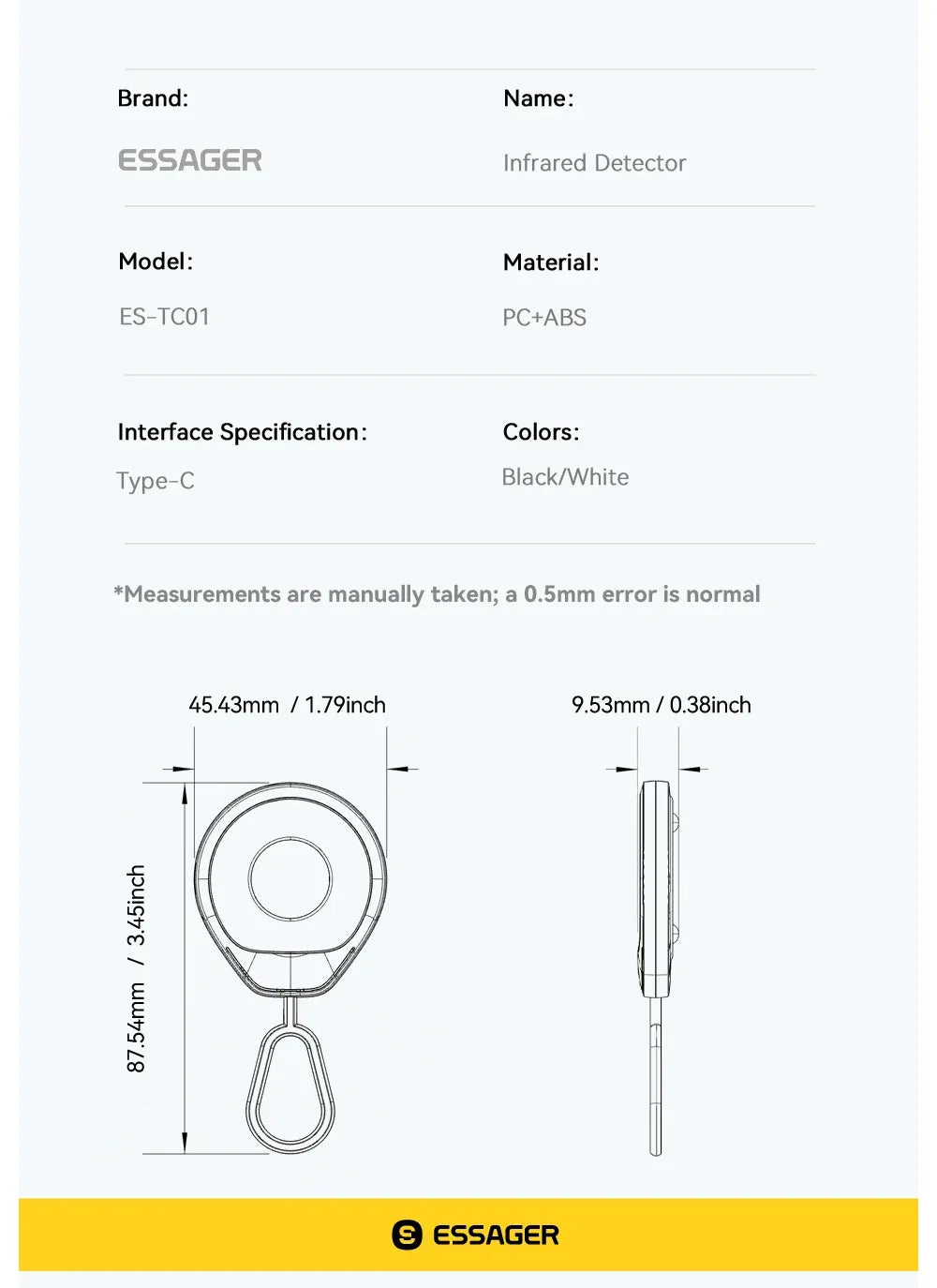 Essager Mini Hidden Camera Detector - ShopHub
