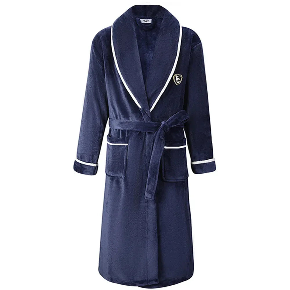 Plus Size Flannel Men’s Robes - ShopHub
