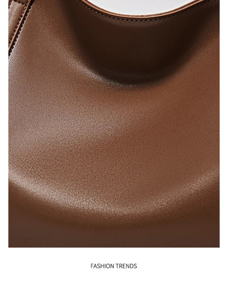 FOXER Lady's Shoulder Bag Split Leather Soft Fabric 2026 New Casual Large Capacity Women Tote Bag Commute Travel Bag All-match