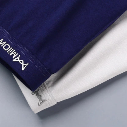MiiOW Men's Antibacterial Boxer Briefs - 3Pcs Cotton Underwear with Graphene Technology
