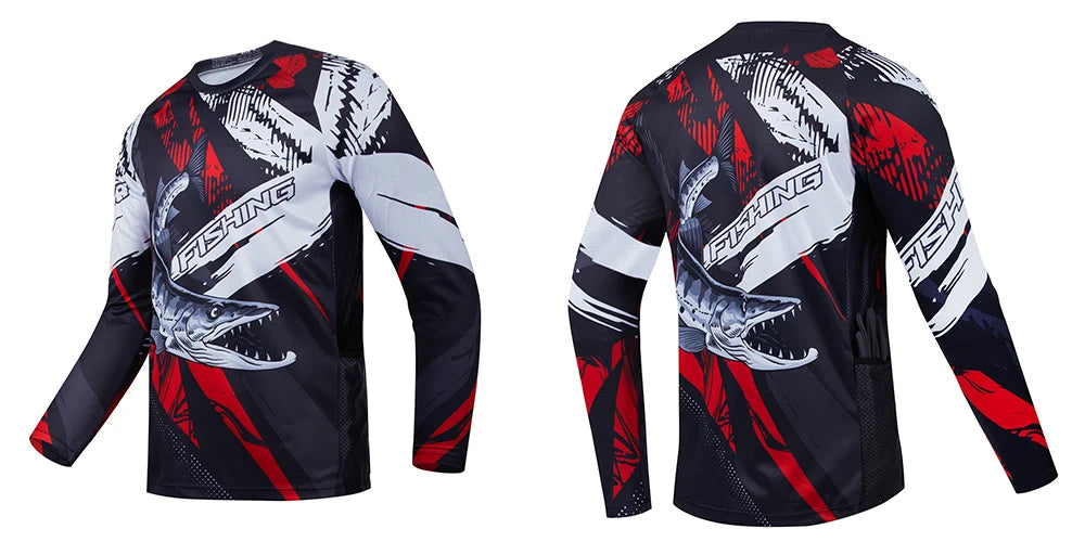 Men's Long-Sleeved Fishing T-Shirts ShopHub