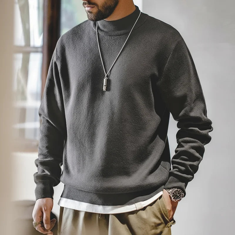 MADEN Mock-Neck Sweater | Four Colours