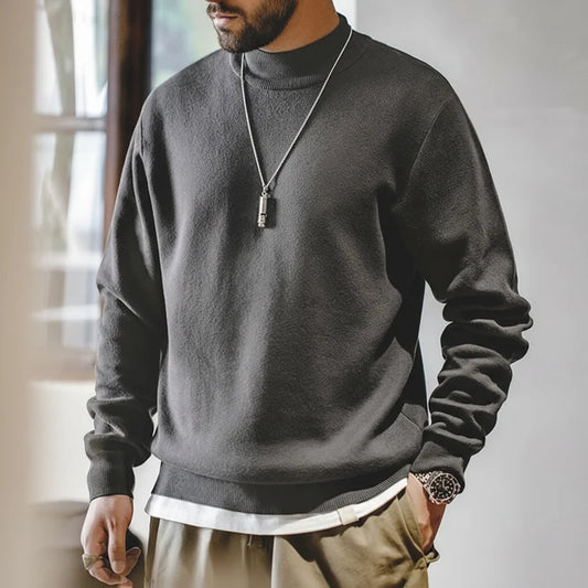 MADEN Mock-Neck Sweater | Four Colours