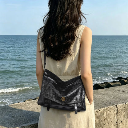 FOXER Genuine Leather Hobo Tote Bag