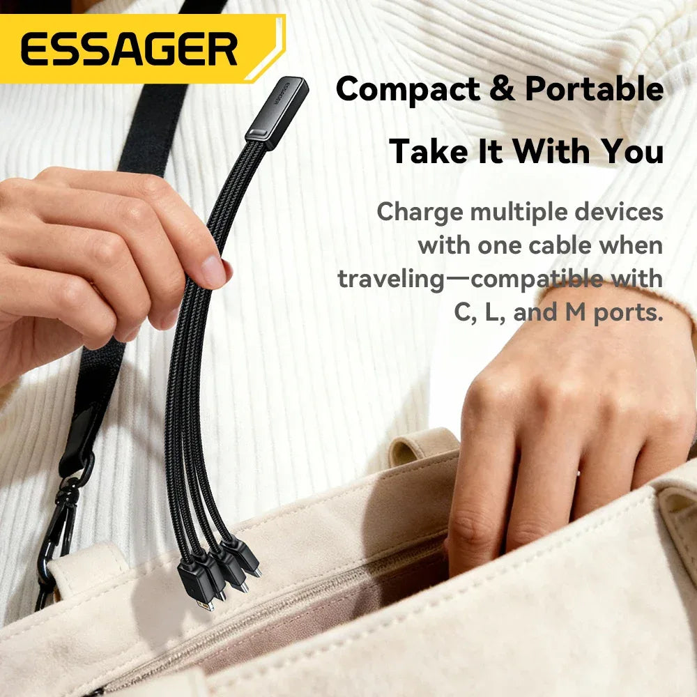 Essager Portable 4-in-1 Fast Charging Cable - ShopHub