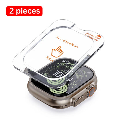 PZOZ Apple Watch Ultra 49mm Tempered Glass Screen Protector – 2-Pack