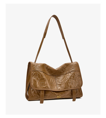 FOXER Wrinkled Genuine Leather Women's Crossbody Bag