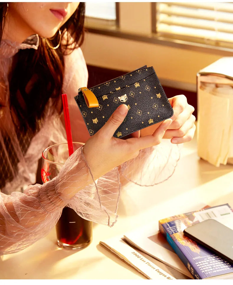 FOXER Mini Card Holder Wallet