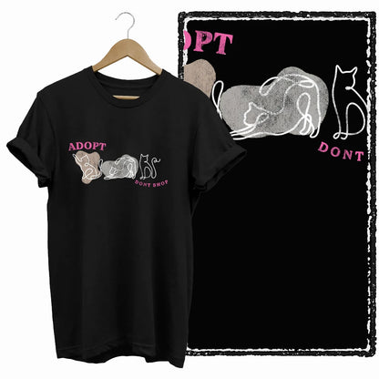 COOLMIND Cat Lover Graphic Cotton T-Shirt | Women's Relaxed Fit
