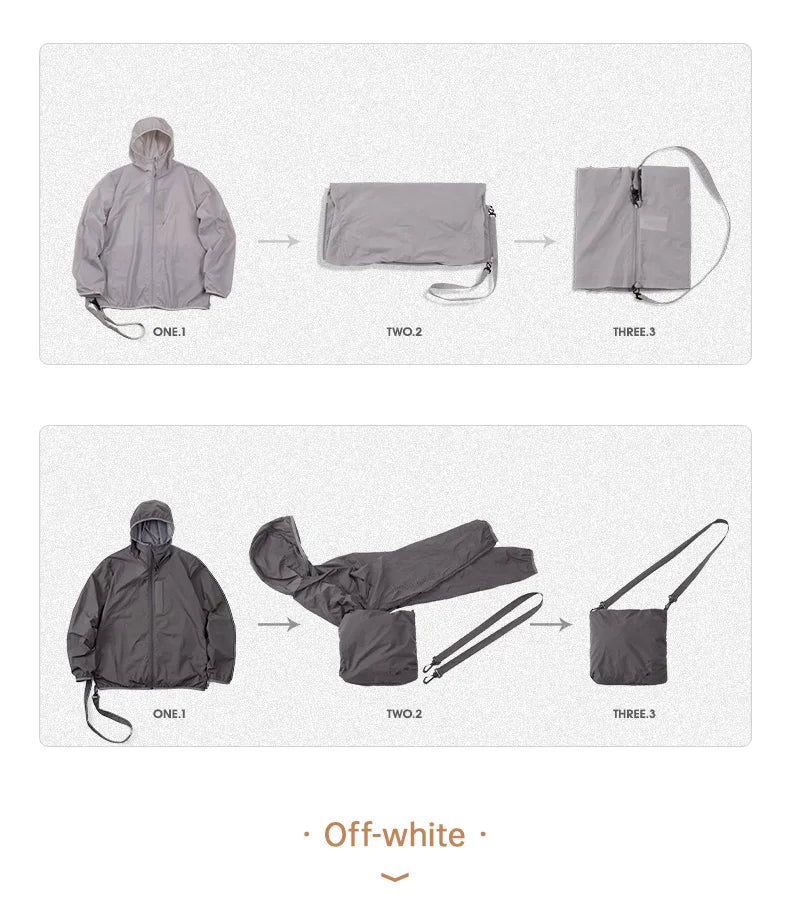Maden Men's UPF 50+ UV Full Zip Sun Protection Jacket Light Thin Breathable Packable Fishing Windbreaker Hiking Hooded Skin Coat