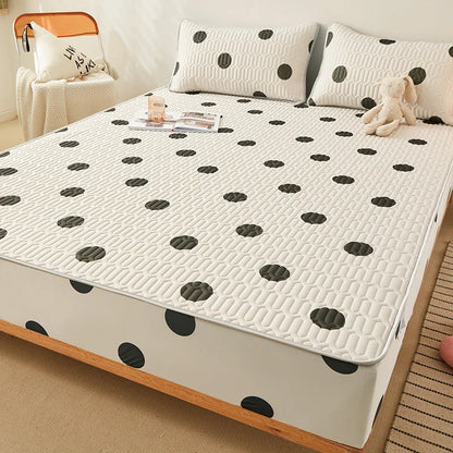 Cooling summer mattress pad and pillowcase set by ShopHub NZ, soft, breathable bedding for enhanced sleep comfort