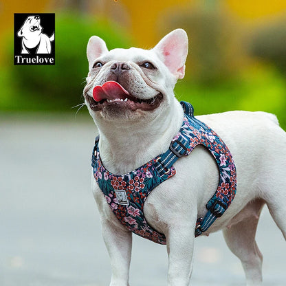 Truelove Pet Harness Floral Doggy Harness Dog Vest Type Dog Walking Chain Small Medium Puppy Cat Printed Cotton TLH1912