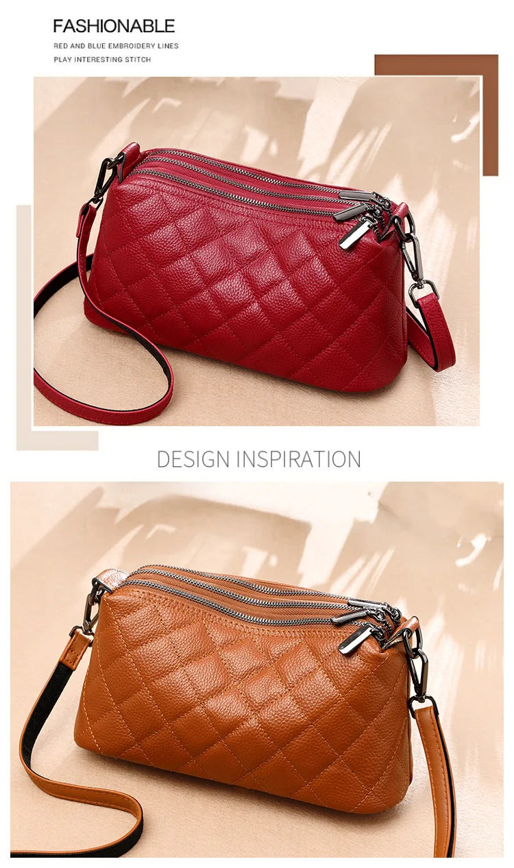 FOXER Genuine Leather Women's Shoulder Bag