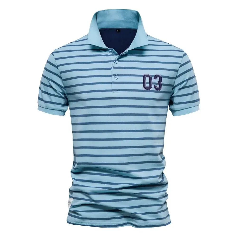 AIOPESON Men's Cotton Polo Shirts - ShopHub