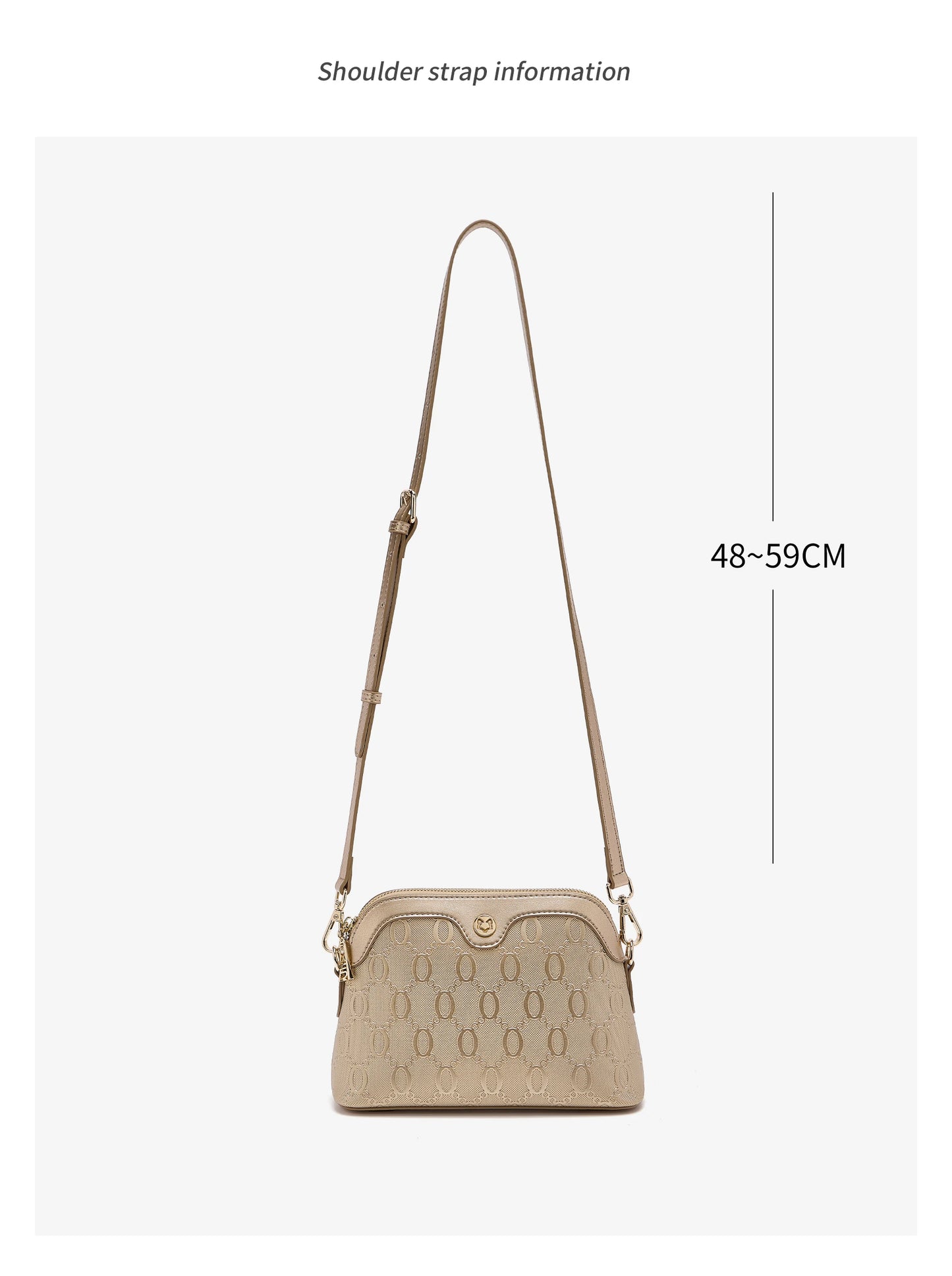 FOXER Luxury Embossed Crossbody Bag
