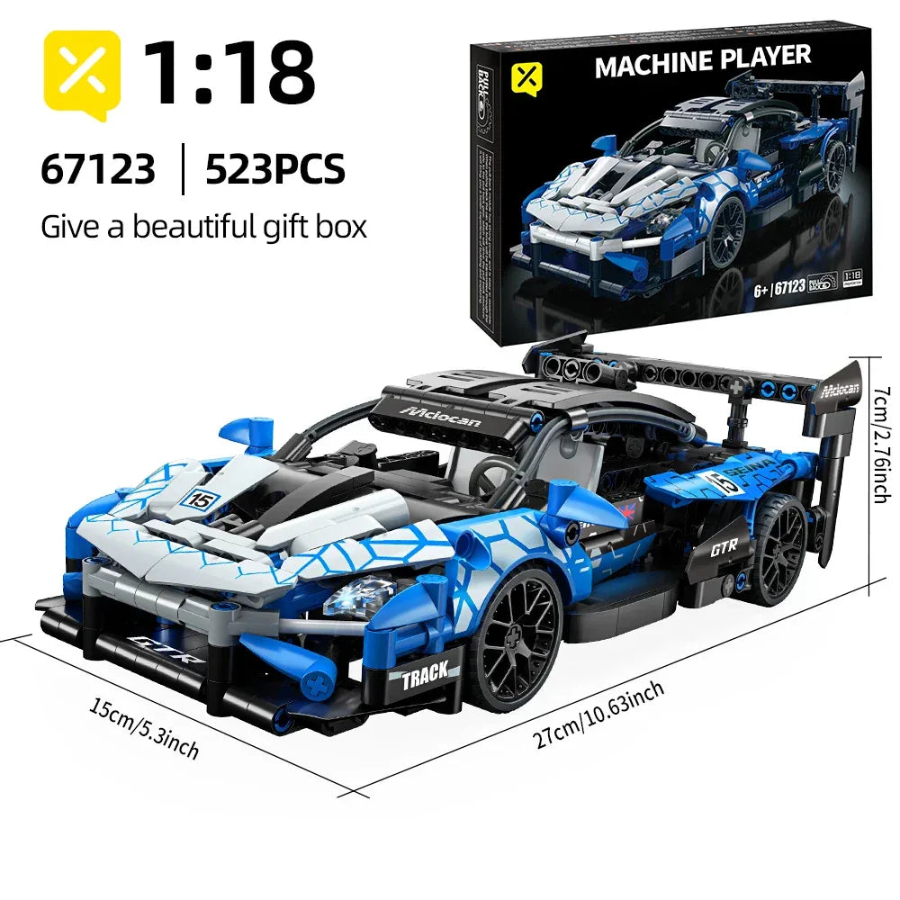 TOYLINX 1/18 Supercar Racing Building Block Set! - ShopHub